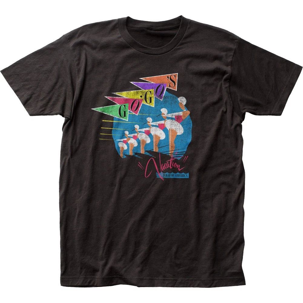 The Go-Gos Vacation Skiiers Mens T Shirt Music Classic Concert Band Band Black Unisex T-shirt, Sweatshirt, Hoodie, Long Sleeve Tee - T-Shirt, Sweatshirt, Hoodie