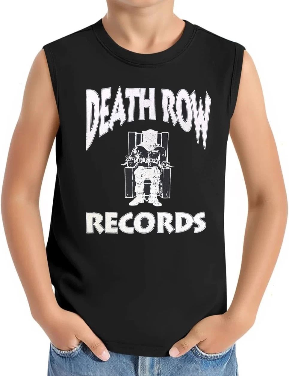 Death Row Records Toddler's Black Muscle Shirt (Multiple Designs) Unisex T-shirt, Sweatshirt, Hoodie, Long Sleeve Tee - T-Shirt, Sweatshirt, Hoodie