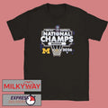 Michigan Wolverines Mens Basketball 2026 NCAA National Champions March Madness Hoops T-Shirt - T-Shirt, Sweatshirt, Hoodie