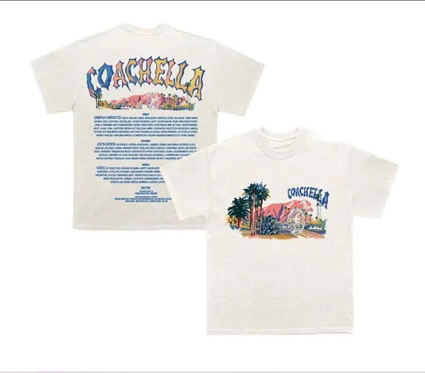 1Coachella Pastels 2026 Lineup Unisex T-Shirt Unisex T-shirt, Sweatshirt, Hoodie, Long Sleeve Tee - T-Shirt, Sweatshirt, Hoodie