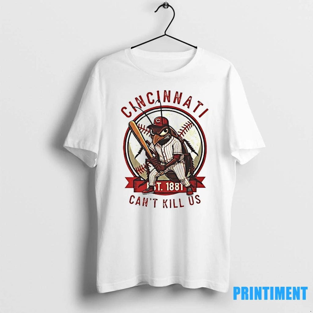 Cincinnati Est 1881 Cant Kill Us Cincinnati Reds Baseball Tshirts Sweater Unisex T-shirt, Sweatshirt, Hoodie, Long Sleeve Tee - T-Shirt, Sweatshirt, Hoodie