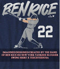 Ben Rice #22 New York Yankees slugger swing shirt Unisex T-shirt, Sweatshirt, Hoodie, Long Sleeve Tee - T-Shirt, Sweatshirt, Hoodie