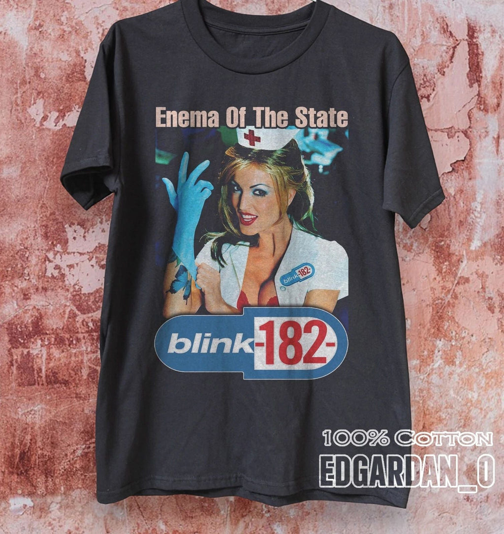 Blink 182 Tee Enema Of The State Heavy Cotton Black Unisex T-shirt Size S-5XL Unisex T-shirt, Sweatshirt, Hoodie, Long Sleeve Tee - T-Shirt, Sweatshirt, Hoodie