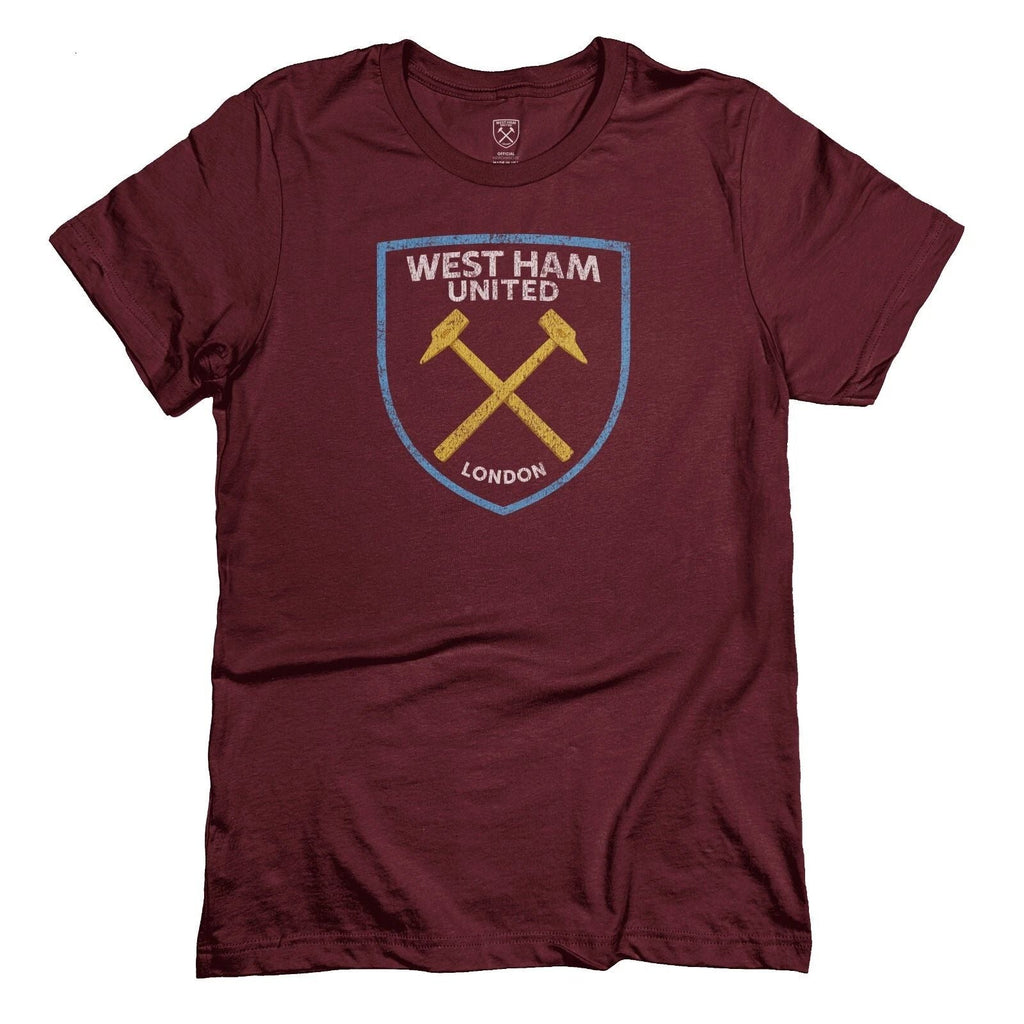 WEST HAM UNITED Crest Premium Cotton T-Shirt - 1863FC Unisex T-shirt, Sweatshirt, Hoodie, Long Sleeve Tee - T-Shirt, Sweatshirt, Hoodie