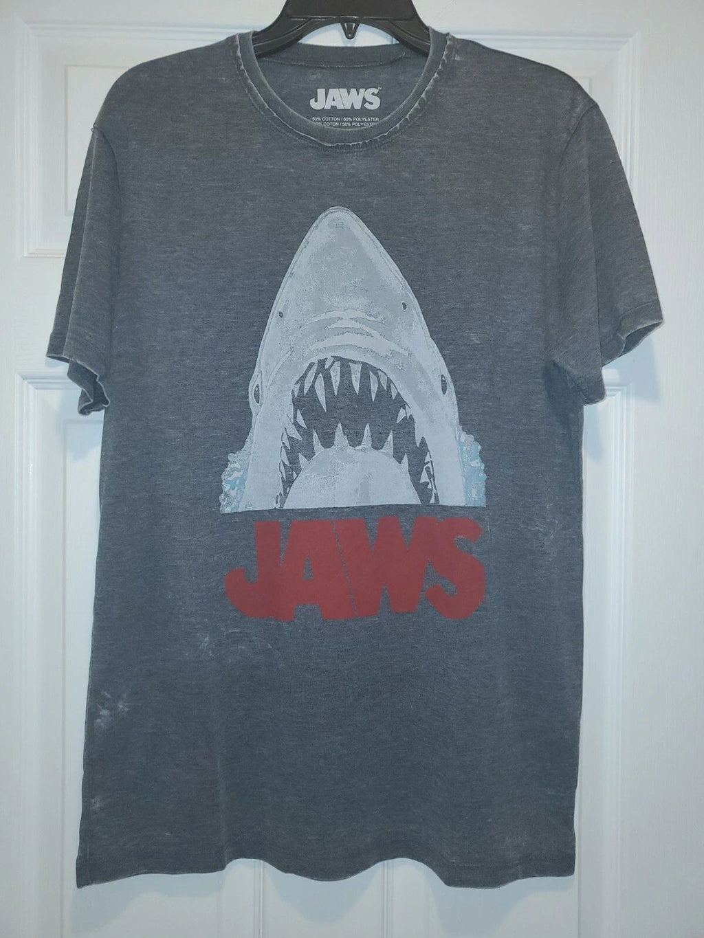 New Jaws Logo Mens Medium Soft Distressed Lucky Brand Tee Great White Shark Unisex T-shirt, Sweatshirt, Hoodie, Long Sleeve Tee - T-Shirt, Sweatshirt, Hoodie