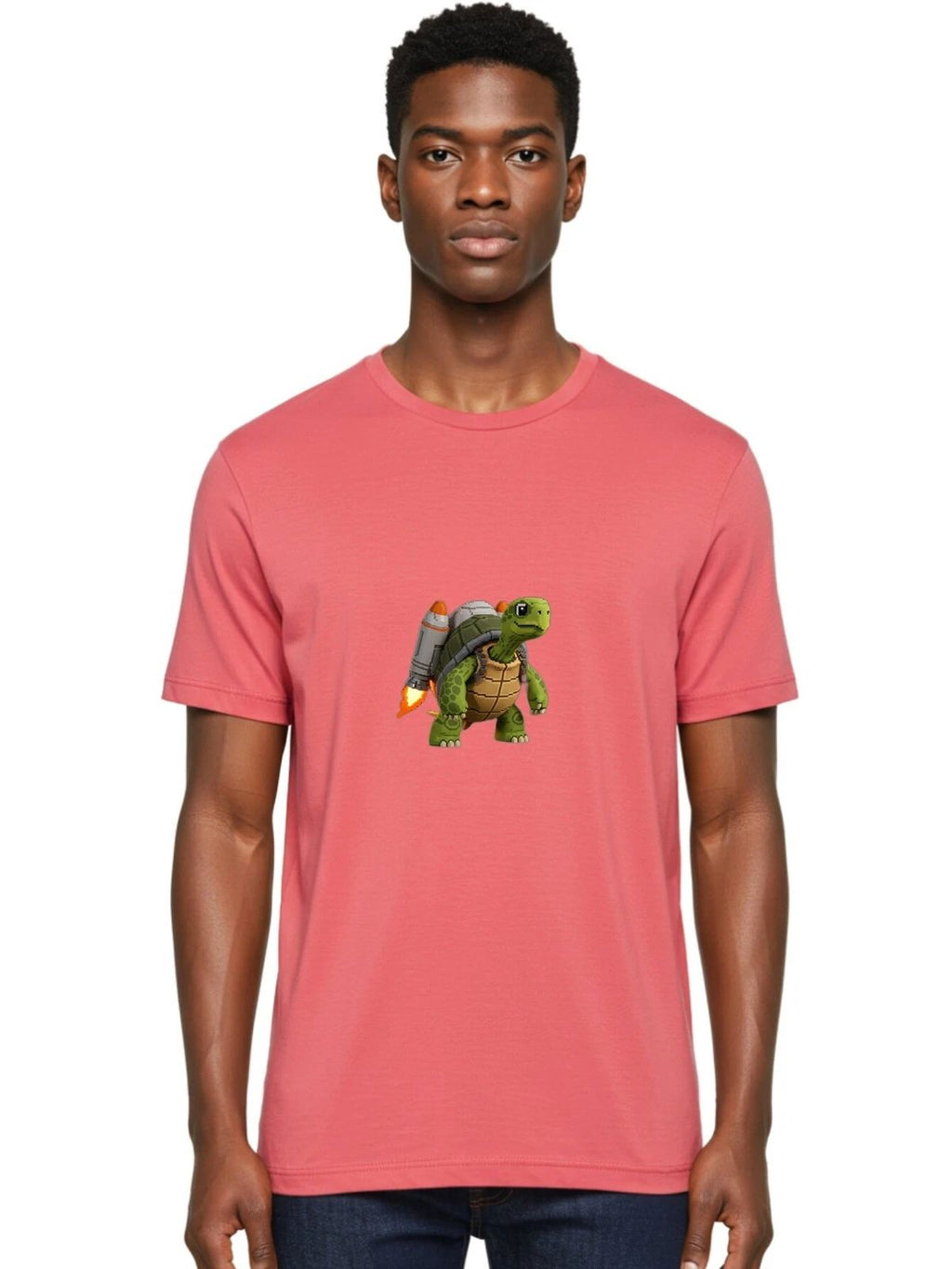 Turtle-Rocket-1 Mens Graphic Tee, 100% Cotton, Casual Summer Wear Unisex T-shirt, Sweatshirt, Hoodie, Long Sleeve Tee - T-Shirt, Sweatshirt, Hoodie