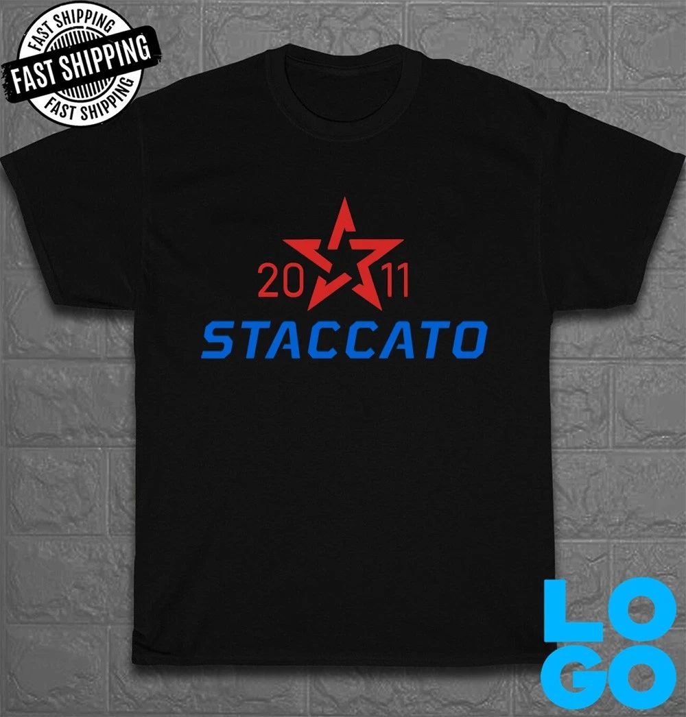 New Tshirt Staccato Firearms Logo Men's Funny T-Shirt Made In USA Size S to 5XL Unisex T-shirt, Sweatshirt, Hoodie, Long Sleeve Tee - T-Shirt, Sweatshirt, Hoodie