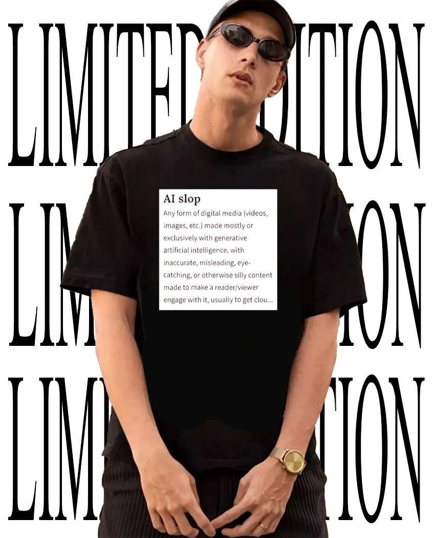 AI slop shirt Unisex T-shirt, Sweatshirt, Hoodie, Long Sleeve Tee - T-Shirt, Sweatshirt, Hoodie