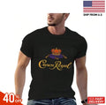 Crown Royal Print Men T Shirt Short Sleeve Round Neck Tee Black Casual Suitable Unisex T-shirt, Sweatshirt, Hoodie, Long Sleeve Tee - T-Shirt, Sweatshirt, Hoodie