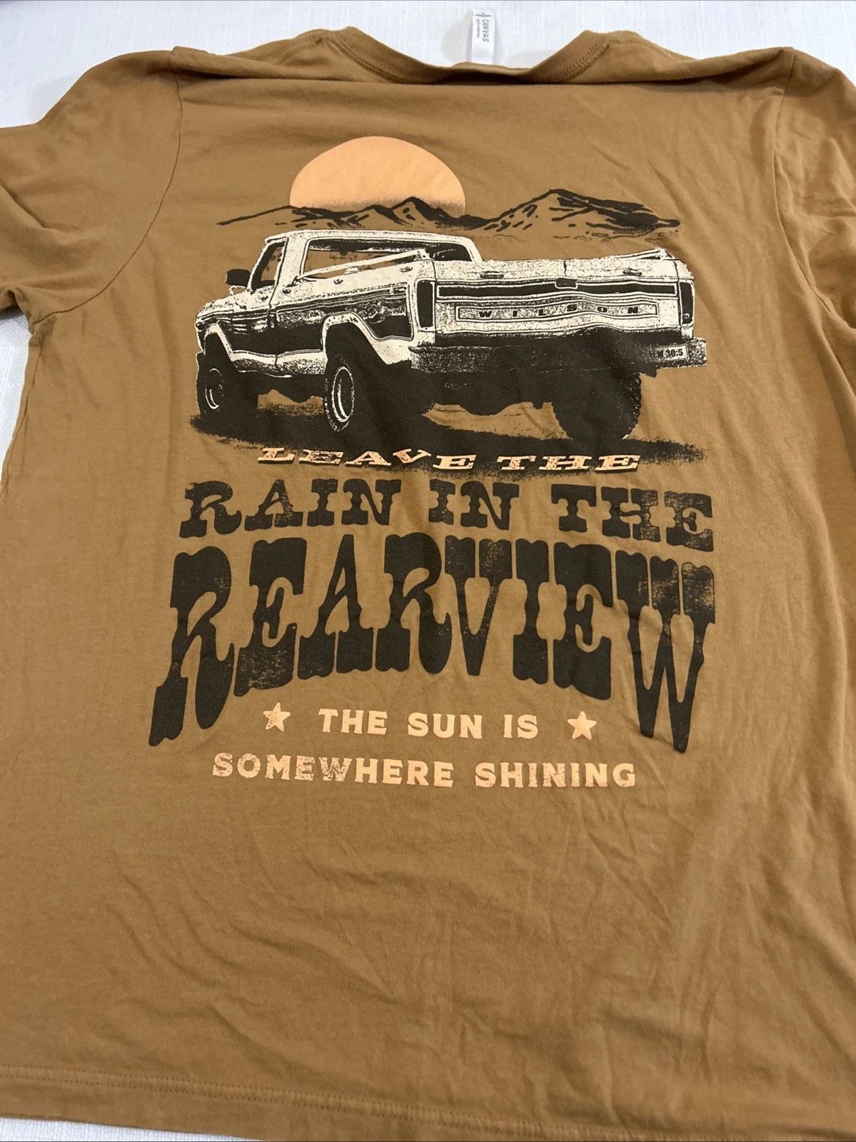 CANVAS T-shirt Size XL Brown Tan Graphic Tee Unisex T-shirt, Sweatshirt, Hoodie, Long Sleeve Tee - T-Shirt, Sweatshirt, Hoodie