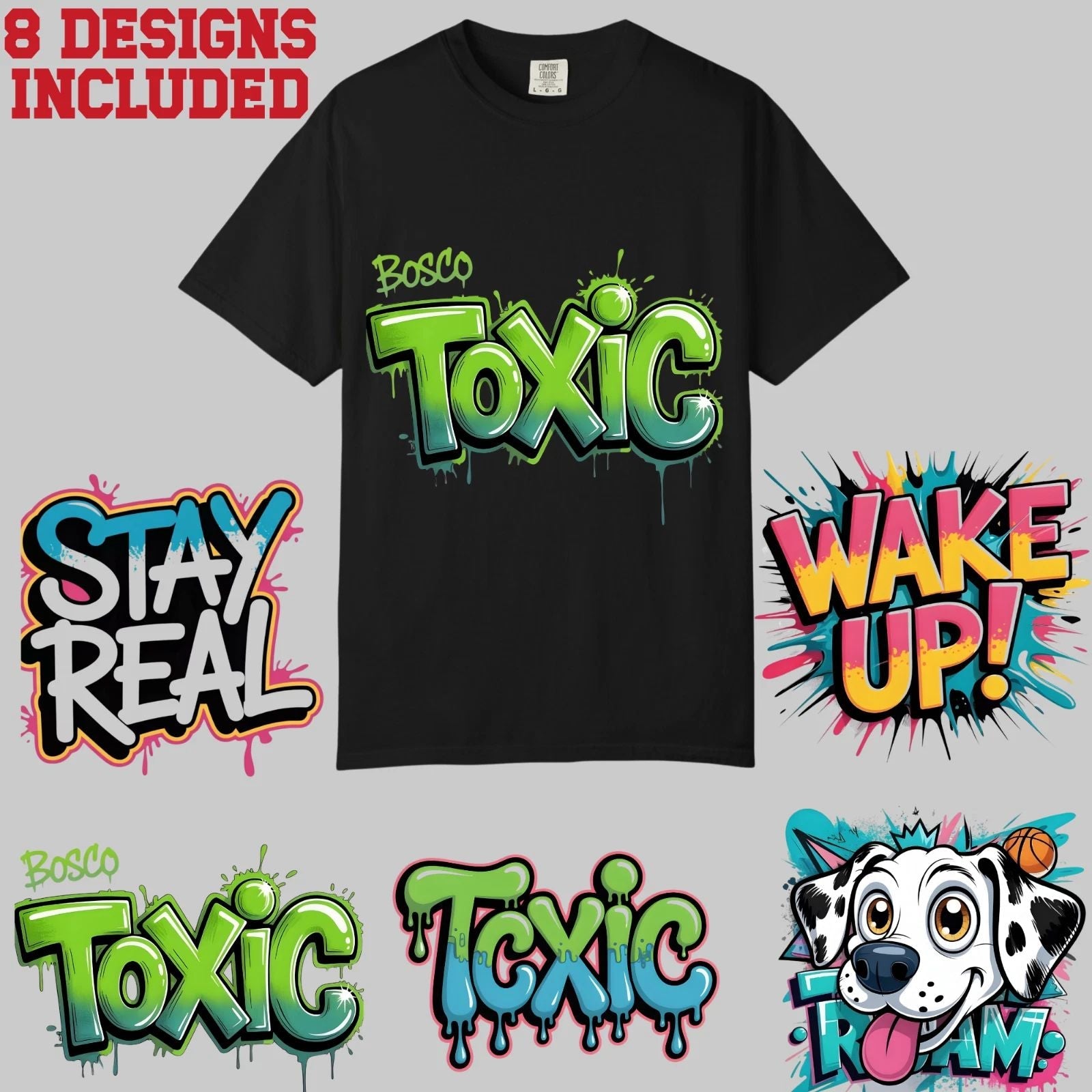 Street Art Style Graffiti Tshirts Designs, Comfort Colors, Unisex Streetwear Tee Unisex T-shirt, Sweatshirt, Hoodie, Long Sleeve Tee - T-Shirt, Sweatshirt, Hoodie