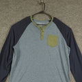 Aeropostale Shirt Mens Extra Large Blue Long Sleeve Round Neck 3 Button Up Unisex T-shirt, Sweatshirt, Hoodie, Long Sleeve Tee - T-Shirt, Sweatshirt, Hoodie