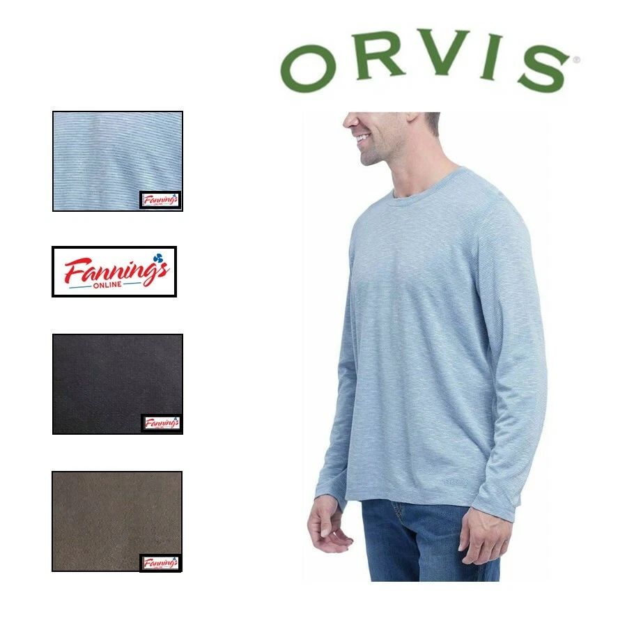 Orvis Men's Cascade Long Sleeve Crew Neck Shirt E21 Unisex T-shirt, Sweatshirt, Hoodie, Long Sleeve Tee - T-Shirt, Sweatshirt, Hoodie