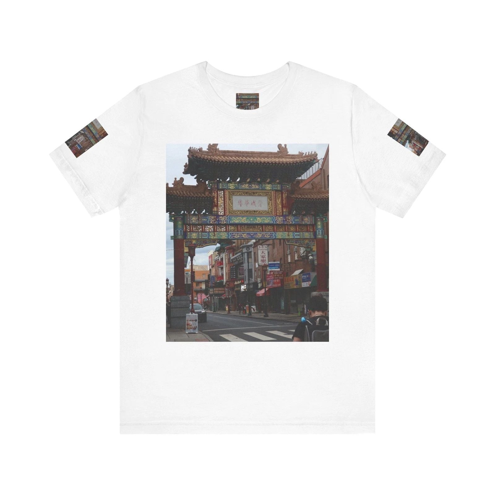Chinatown Gateway Graphic Tee, Relaxed Fit T-Shirt, Travel Vibe Shirt, [...] Unisex T-shirt, Sweatshirt, Hoodie, Long Sleeve Tee - T-Shirt, Sweatshirt, Hoodie