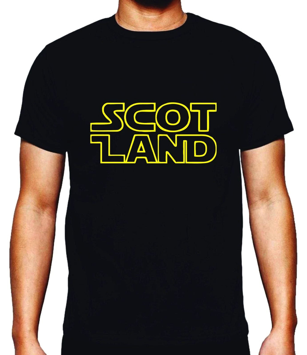Scottish Simple Letter Graphic T-Shirt Men Casual Black Tee Top For Unisex Unisex T-shirt, Sweatshirt, Hoodie, Long Sleeve Tee - T-Shirt, Sweatshirt, Hoodie