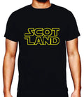 Scottish Simple Letter Graphic T-Shirt Men Casual Black Tee Top For Unisex Unisex T-shirt, Sweatshirt, Hoodie, Long Sleeve Tee - T-Shirt, Sweatshirt, Hoodie