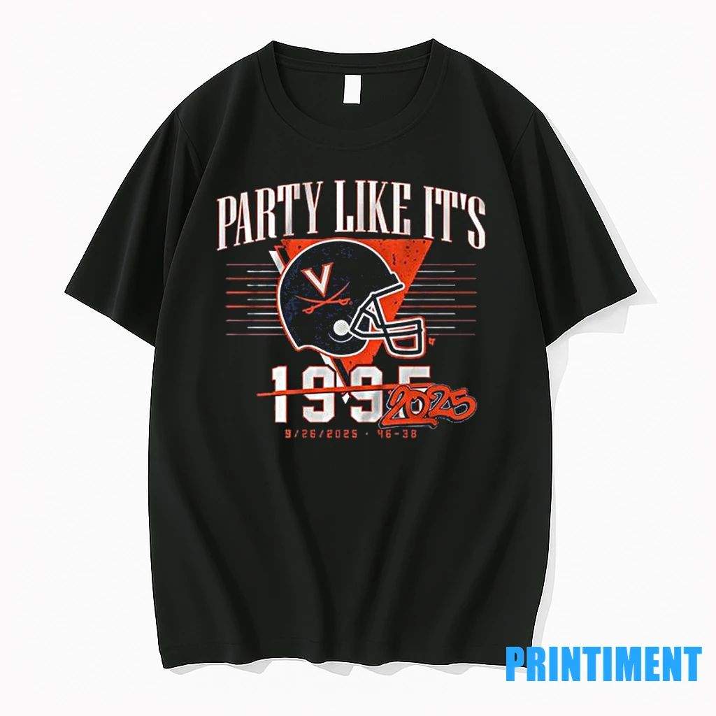 West Virginia Football Party Like Its 2025 Uva 46 38 Fsu Tshirts Sweater Unisex T-shirt, Sweatshirt, Hoodie, Long Sleeve Tee - T-Shirt, Sweatshirt, Hoodie