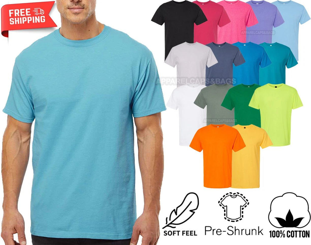 Mens Soft Touch Tee PRE-SHRUNK Cotton T-Shirt Sizes XS-6XL Sustainably Made NEW! Unisex T-shirt, Sweatshirt, Hoodie, Long Sleeve Tee - T-Shirt, Sweatshirt, Hoodie