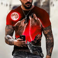 Wolf T Shirt Men 3D Animal Print Oversized Vintage Streetwear Tee Top Unisex T-shirt, Sweatshirt, Hoodie, Long Sleeve Tee - T-Shirt, Sweatshirt, Hoodie