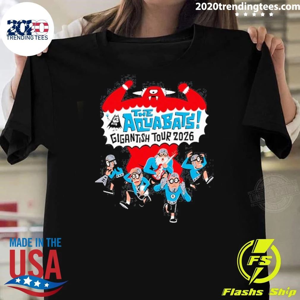 The Aquabats Seattle Gigantish Tour 2026 Shirt Unisex T-shirt, Sweatshirt, Hoodie, Long Sleeve Tee - T-Shirt, Sweatshirt, Hoodie