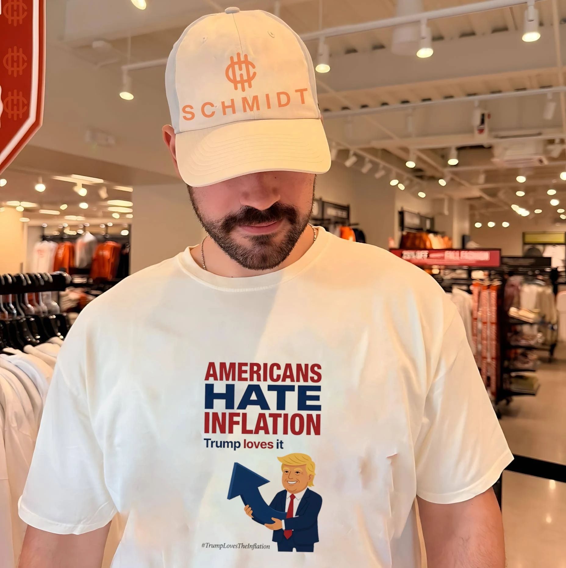 Americans hate inflation Trump loves it shirt Unisex T-shirt, Sweatshirt, Hoodie, Long Sleeve Tee - T-Shirt, Sweatshirt, Hoodie