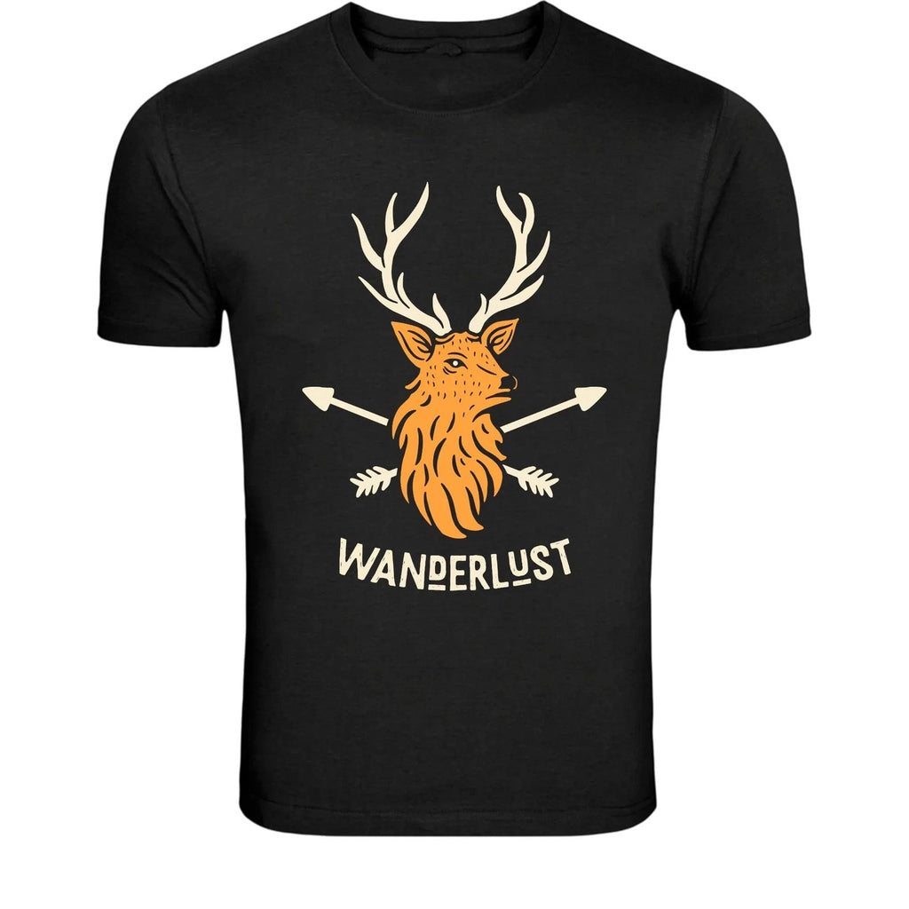 Wanderlust Deer Arrows T-Shirt - Adventure Travel Graphic Tee Unisex T-shirt, Sweatshirt, Hoodie, Long Sleeve Tee - T-Shirt, Sweatshirt, Hoodie