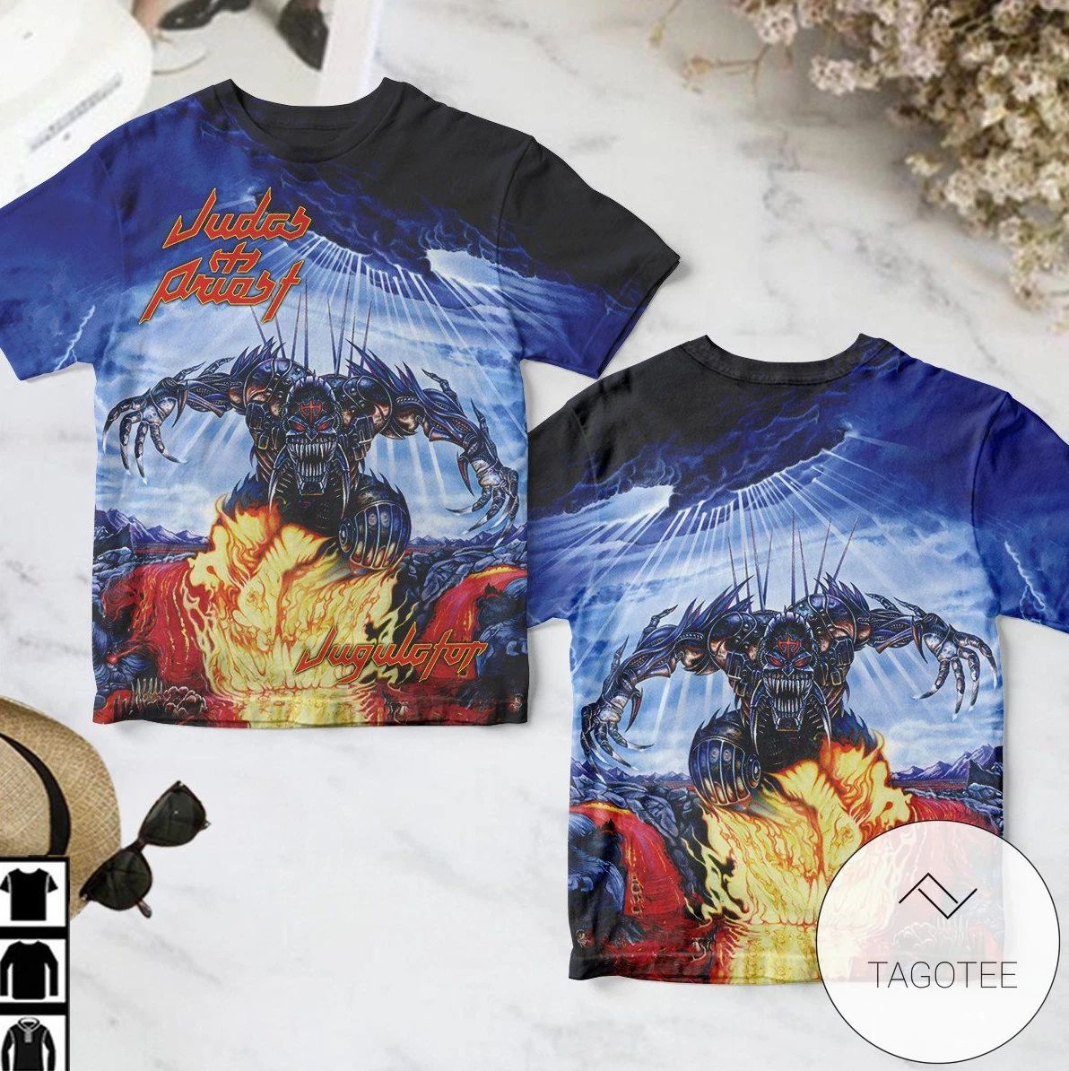 Judas Priest Jugulator Album Cover AOP 3D T-Shirt Unisex T-shirt, Sweatshirt, Hoodie, Long Sleeve Tee - T-Shirt, Sweatshirt, Hoodie