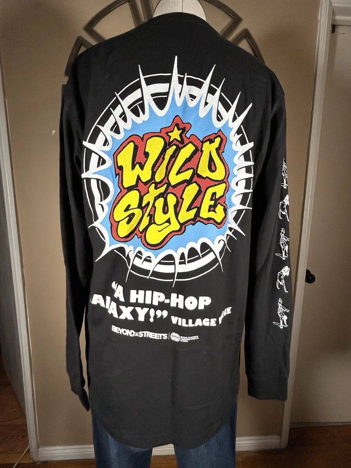 Wild Style Hip Hop Film Beyond The Streets Long B-boy Sleeve T-Shirt M 2 Sided Unisex T-shirt, Sweatshirt, Hoodie, Long Sleeve Tee - T-Shirt, Sweatshirt, Hoodie