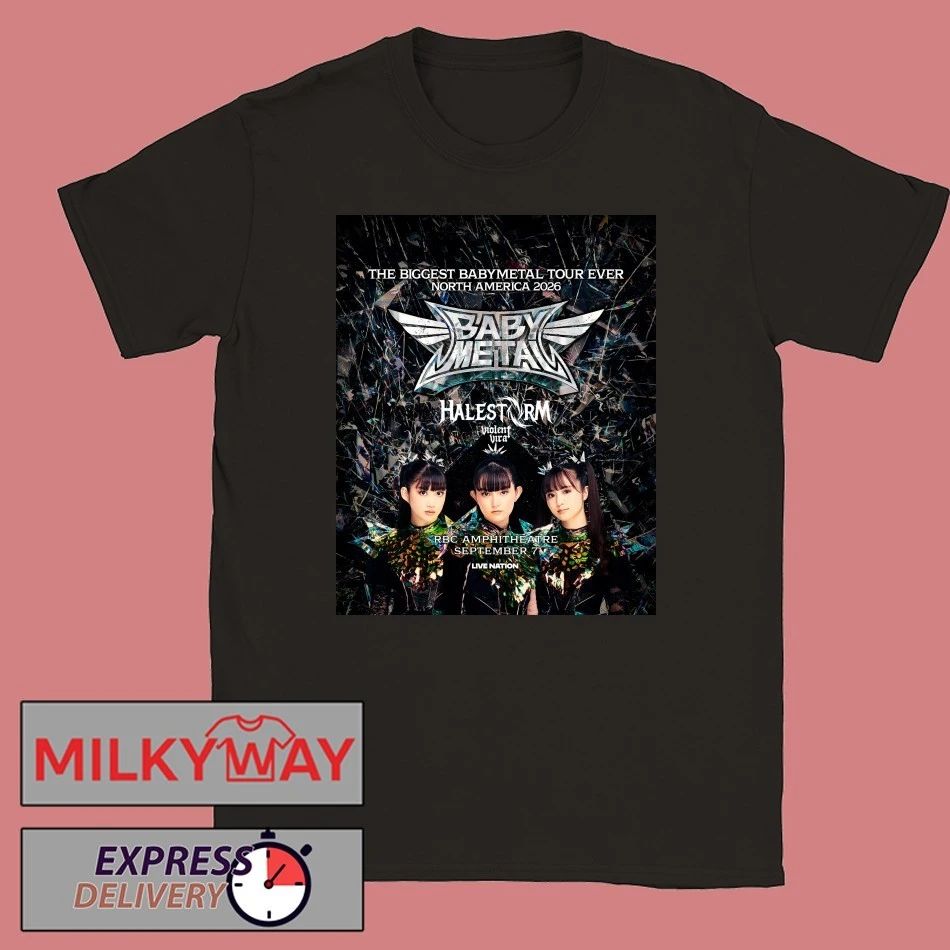 Babymetal The Biggest Babymetal Tour Ever World Tour 2026 Schedule Tour Dates Shirt Unisex T-shirt, Sweatshirt, Hoodie, Long Sleeve Tee - T-Shirt, Sweatshirt, Hoodie