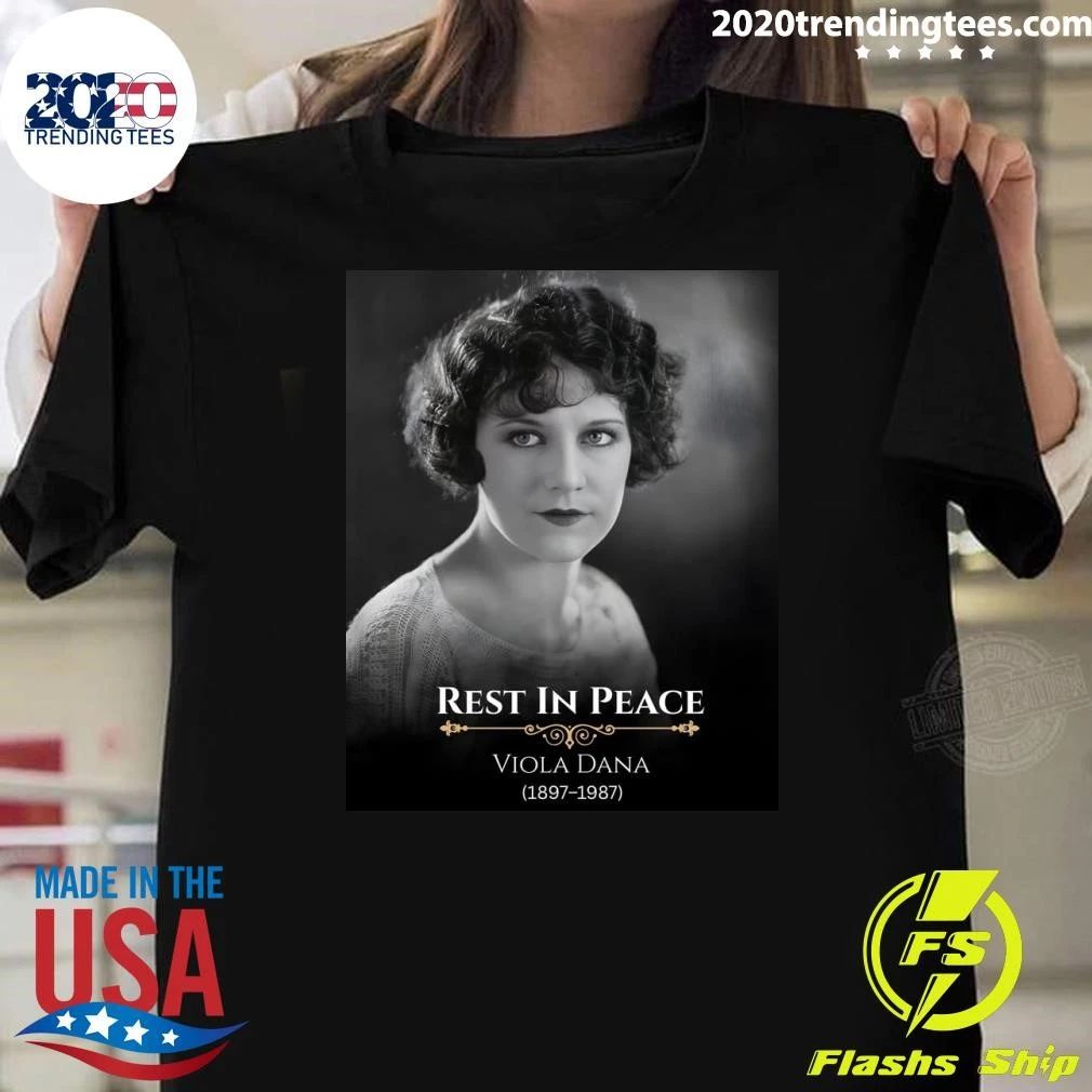 Rest In Peace Viola Dana 1897-1987 Shirt Unisex T-shirt, Sweatshirt, Hoodie, Long Sleeve Tee - T-Shirt, Sweatshirt, Hoodie