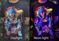 Great Ape Vegeta Colorful Neon glow T-shirt 100% Cotton Unisex T-shirt, Sweatshirt, Hoodie, Long Sleeve Tee - T-Shirt, Sweatshirt, Hoodie