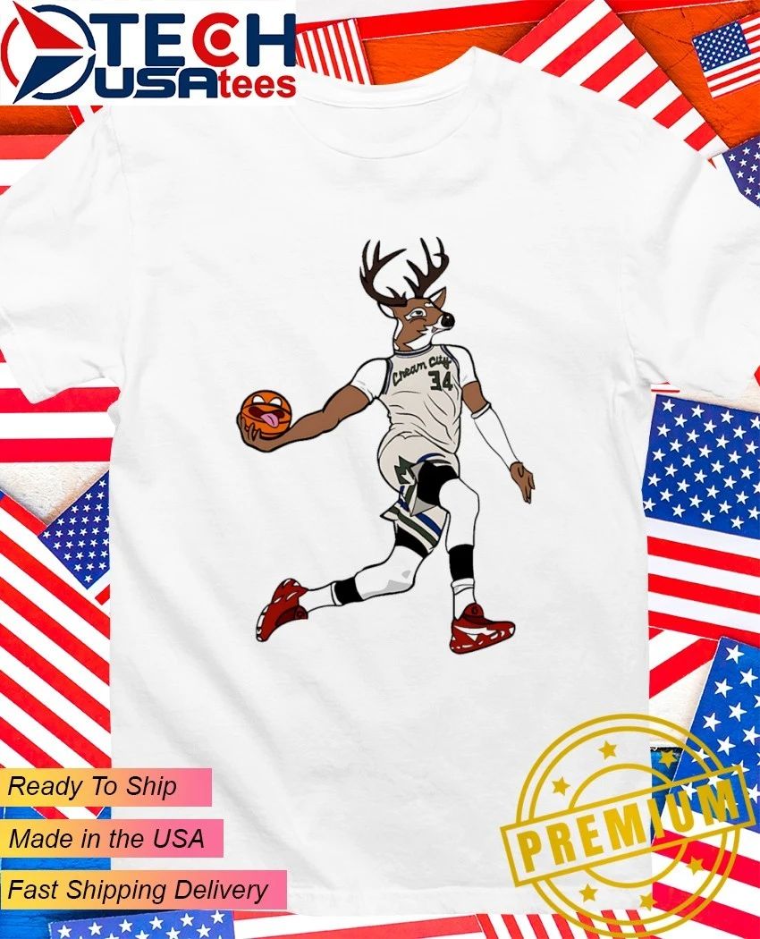 Milwaukee Bucks Cream City Giannis Antetokounmpo mascot shirt Unisex T-shirt, Sweatshirt, Hoodie, Long Sleeve Tee - T-Shirt, Sweatshirt, Hoodie