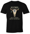 Men's T-Shirt Vegetarian / Vegan Bad Hunter Saying Skull Funny Unisex T-shirt, Sweatshirt, Hoodie, Long Sleeve Tee - T-Shirt, Sweatshirt, Hoodie