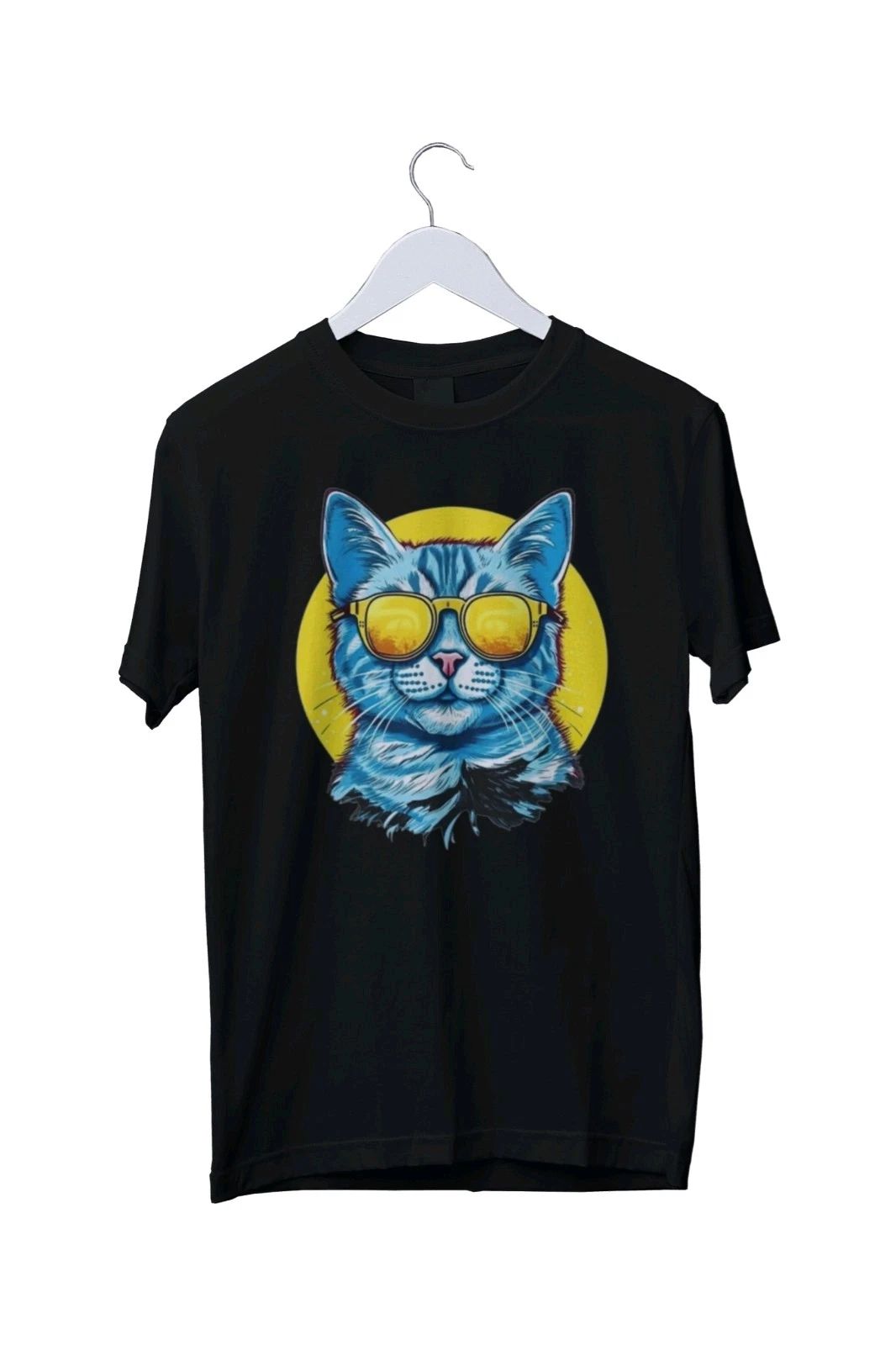 Stylish Sunglasses Cat Retro Cool Men Women Graphic T-Shirt S M L XL 2 3 4 XL Unisex T-shirt, Sweatshirt, Hoodie, Long Sleeve Tee - T-Shirt, Sweatshirt, Hoodie