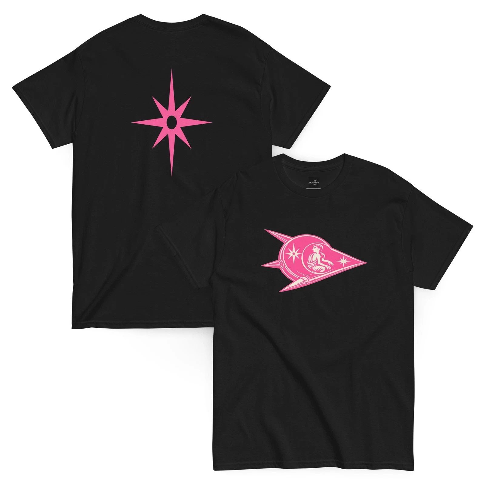 The Star Traveler T-Shirt  Cream Pink Logo Unisex T-shirt, Sweatshirt, Hoodie, Long Sleeve Tee - T-Shirt, Sweatshirt, Hoodie