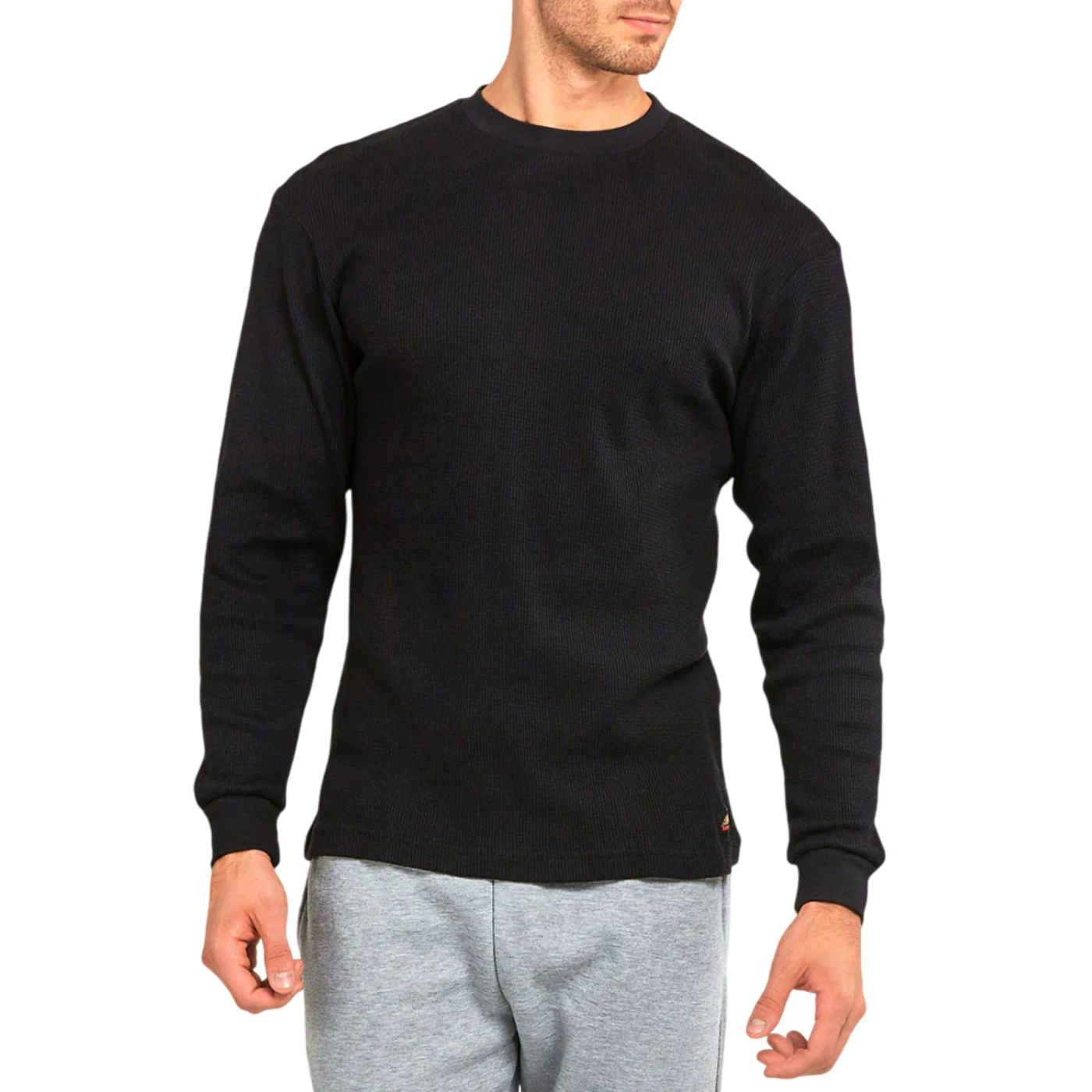 Men's Cotton Thermal Shirts Waffle-Knit Long Sleeve T shirts Thick Outer Sweater Unisex T-shirt, Sweatshirt, Hoodie, Long Sleeve Tee - T-Shirt, Sweatshirt, Hoodie
