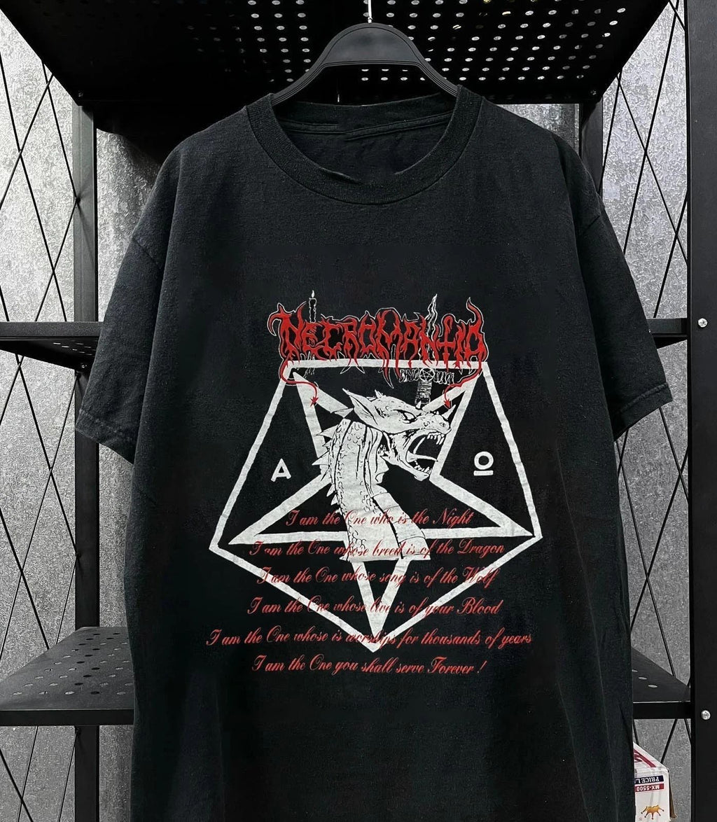 Vintage Necromantia "Crossing The Fiery Path" Osmose T-Shirt S-5XL Reprint Unisex T-shirt, Sweatshirt, Hoodie, Long Sleeve Tee - T-Shirt, Sweatshirt, Hoodie