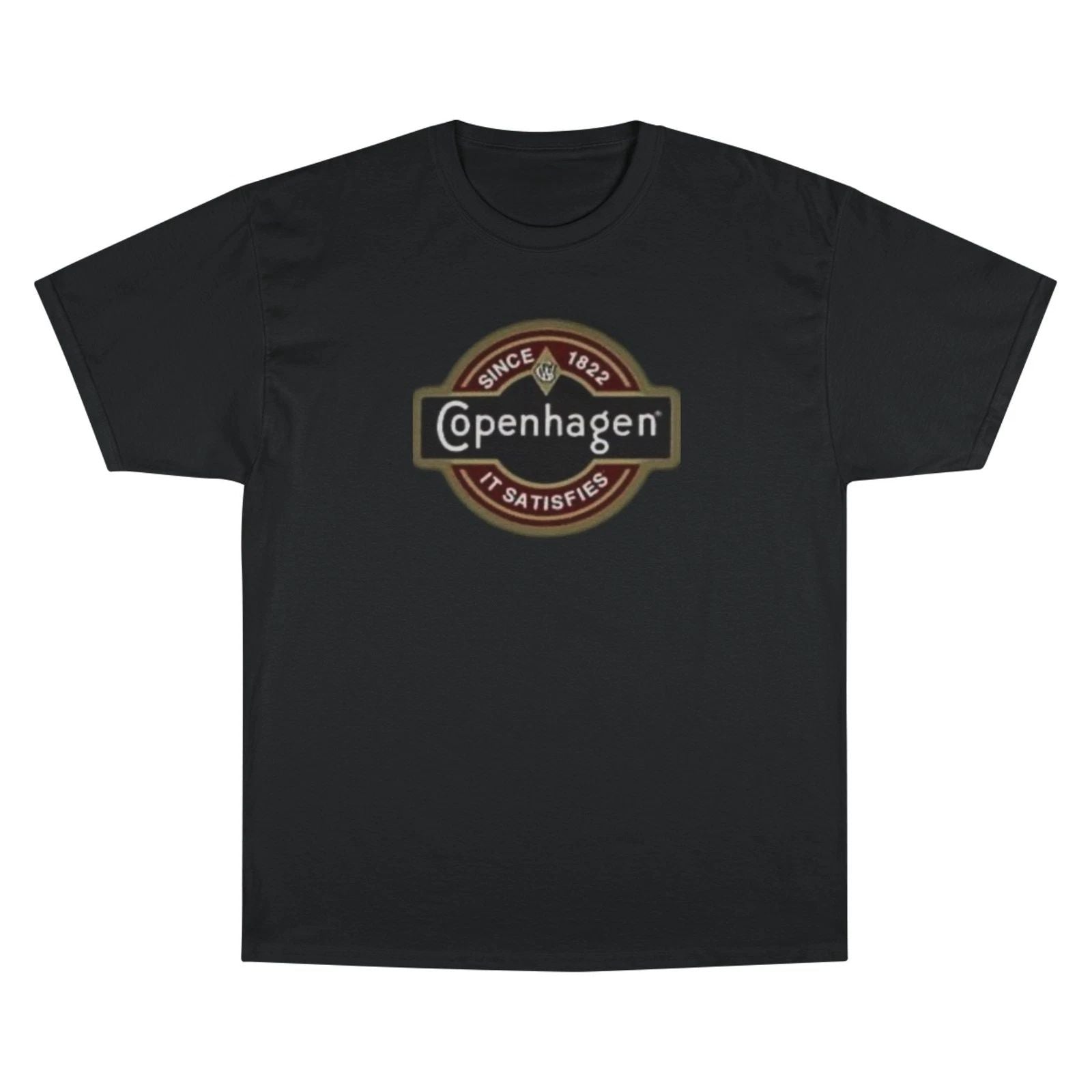 Copenhagen Logo T-Shirt | Vintage Badge Tobacco Style Unisex T-shirt, Sweatshirt, Hoodie, Long Sleeve Tee - T-Shirt, Sweatshirt, Hoodie