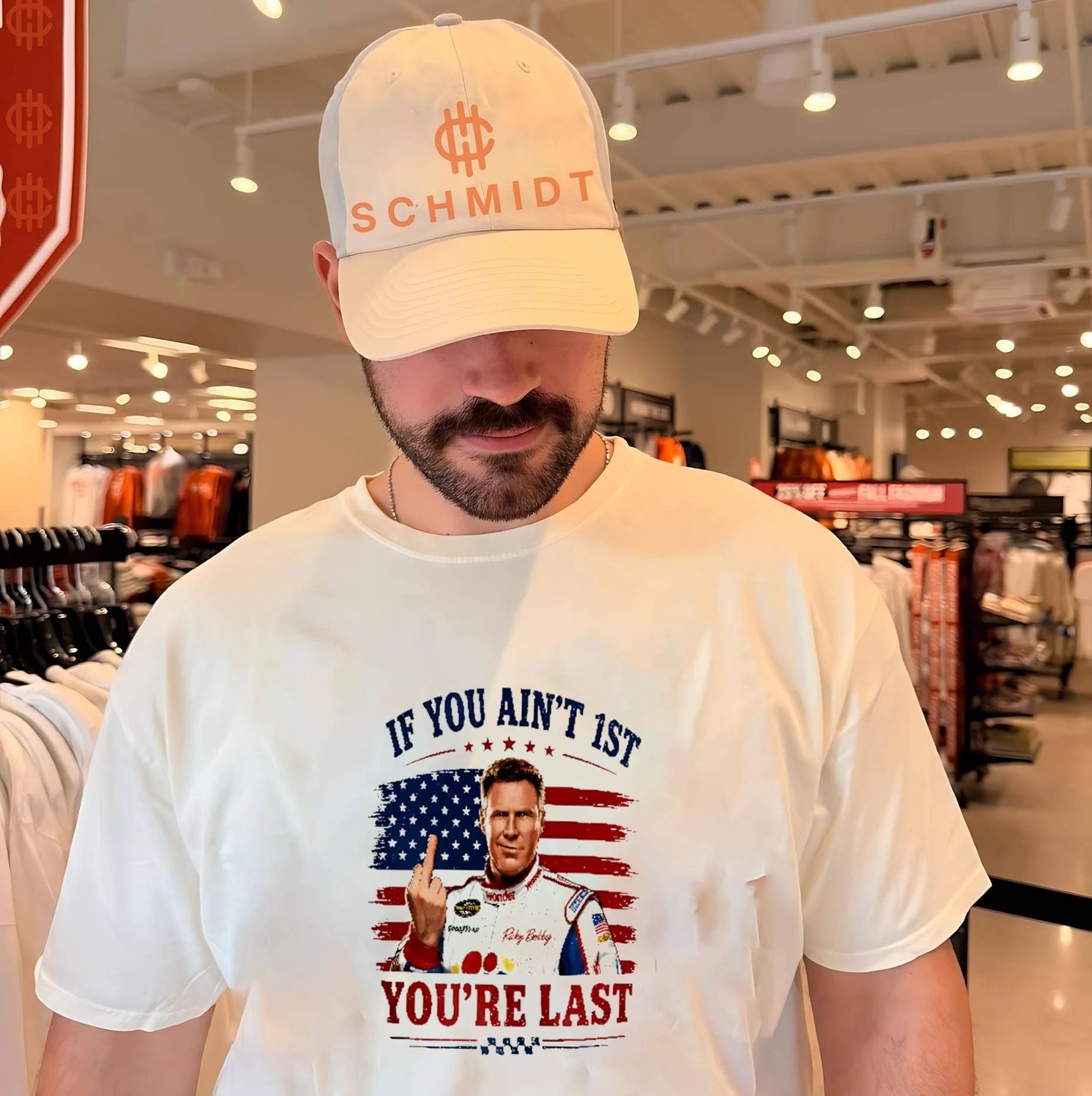 Ricky Bobby 26 If You Aint 1st Youre Last 4th Of July shirt Unisex T-shirt, Sweatshirt, Hoodie, Long Sleeve Tee - T-Shirt, Sweatshirt, Hoodie