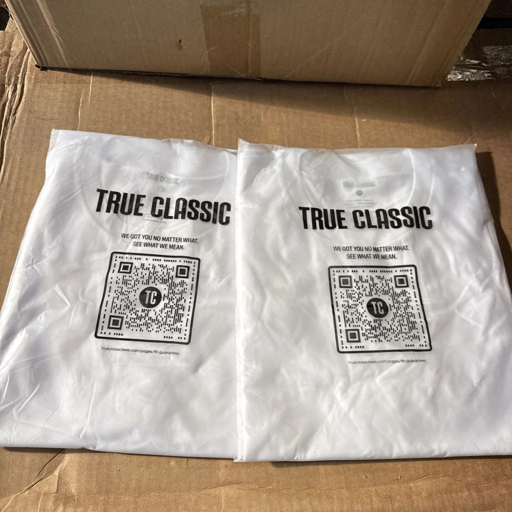 2 Pack True Classic Mens White Crew Neck T Shirts - Size M Unisex T-shirt, Sweatshirt, Hoodie, Long Sleeve Tee - T-Shirt, Sweatshirt, Hoodie