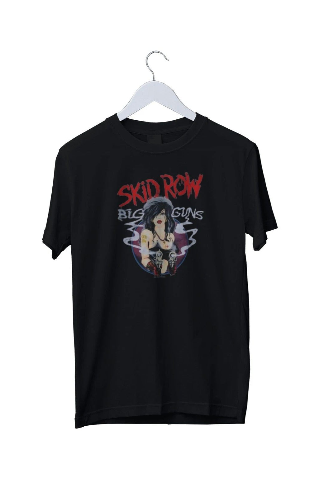 Vintage Skid Row Big Guns Graphic Print Unisex T-Shirt Mens S M L XL 2 3 4 XL Unisex T-shirt, Sweatshirt, Hoodie, Long Sleeve Tee - T-Shirt, Sweatshirt, Hoodie