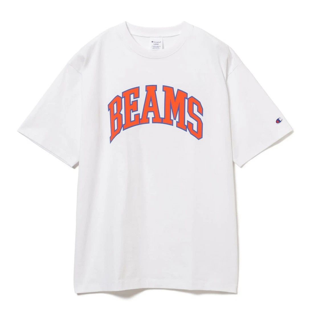 Champion x BEAMS Logo T-Shirt Men's  White Tokyo Streetwear Japan Limited - XL Unisex T-shirt, Sweatshirt, Hoodie, Long Sleeve Tee - T-Shirt, Sweatshirt, Hoodie