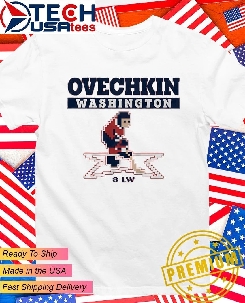 Alex Ovechkin Washington Capitals Hockey 8LW pixel shirt Unisex T-shirt, Sweatshirt, Hoodie, Long Sleeve Tee - T-Shirt, Sweatshirt, Hoodie