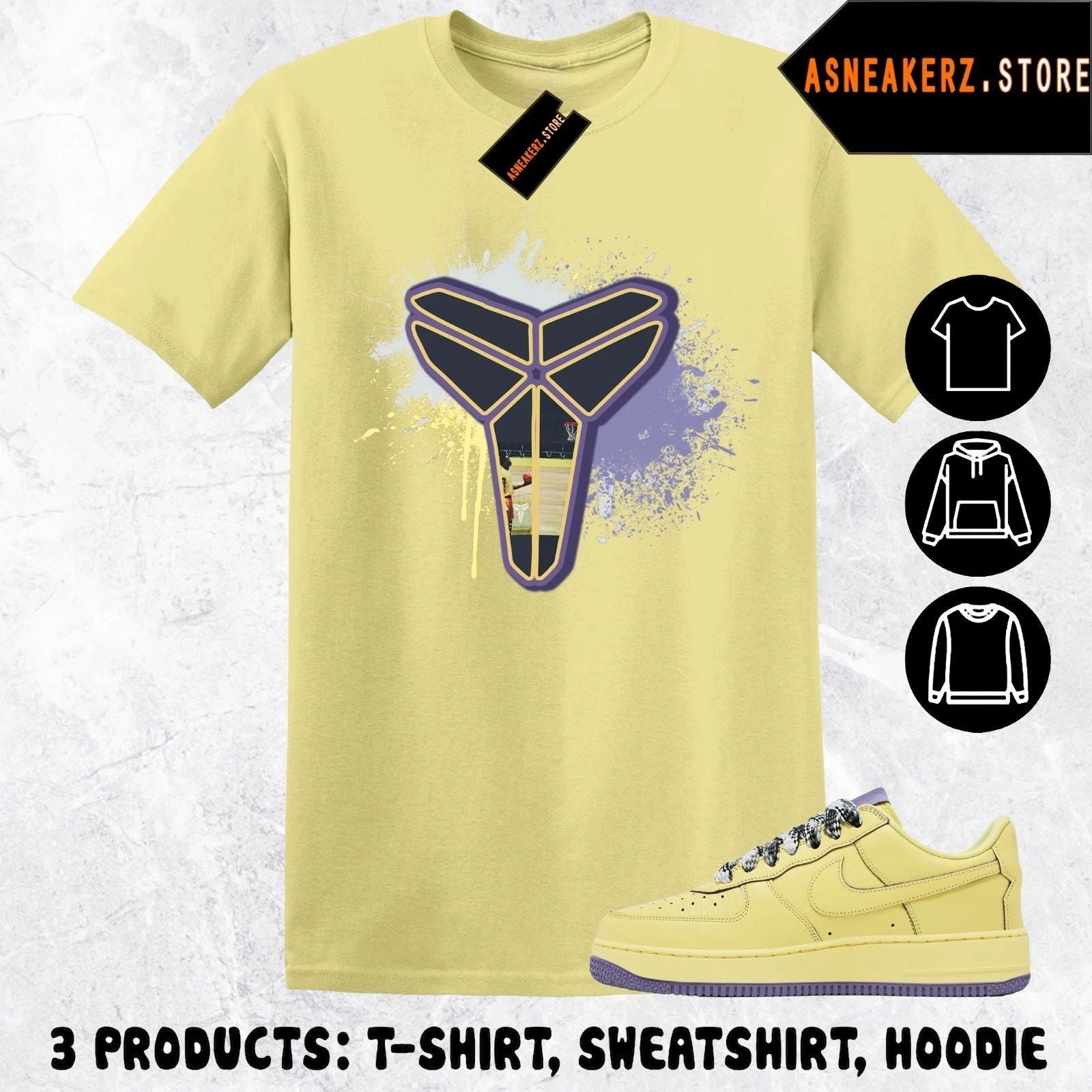Tee Shirt Matching AF 1 Low Protro Kobe Bryant 2025 Match Sneaker Mamba Sheath Unisex T-shirt, Sweatshirt, Hoodie, Long Sleeve Tee - T-Shirt, Sweatshirt, Hoodie