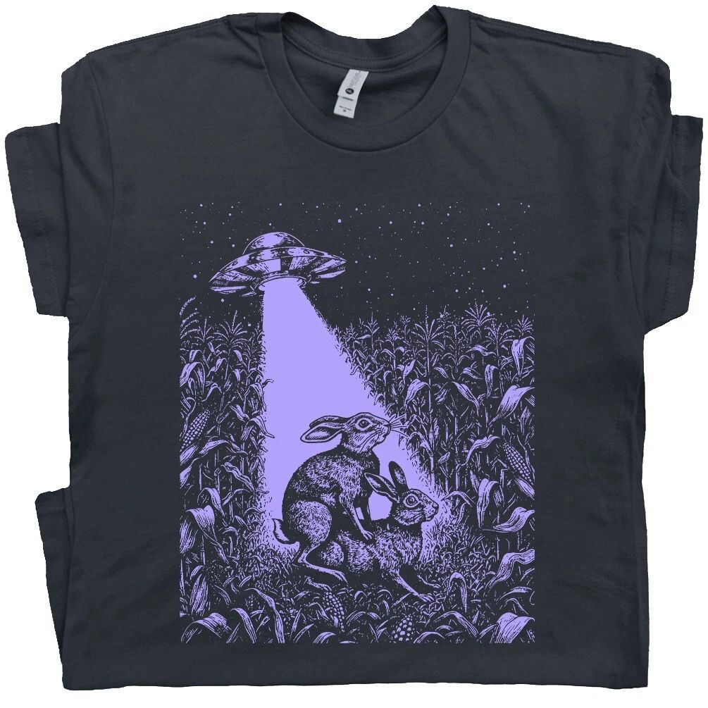 Ufo Rabbit T Shirt Funny Alien Shirt Offensive T Shirt For Men Women Abduction Unisex T-shirt, Sweatshirt, Hoodie, Long Sleeve Tee - T-Shirt, Sweatshirt, Hoodie