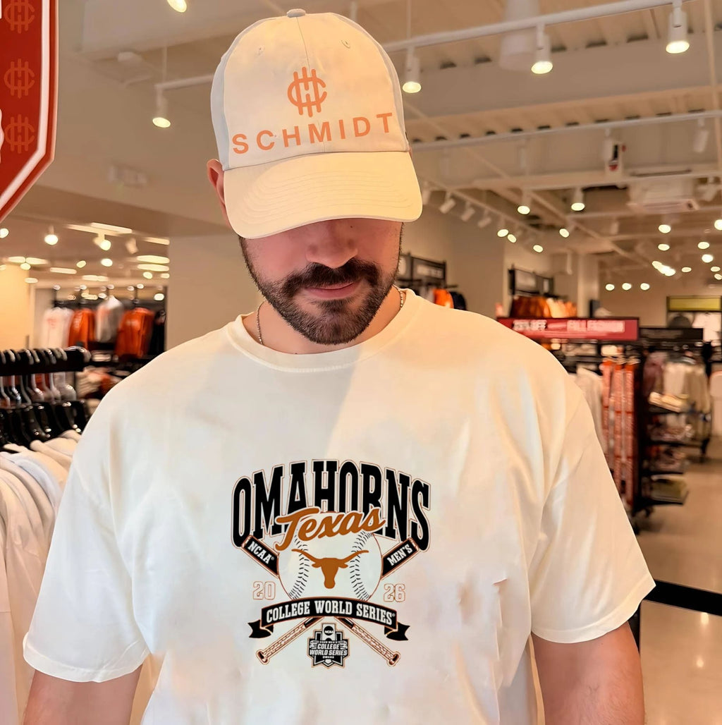 Texas Longhorns 2026 Baseball College World Series Omahorns shirt Unisex T-shirt, Sweatshirt, Hoodie, Long Sleeve Tee - T-Shirt, Sweatshirt, Hoodie