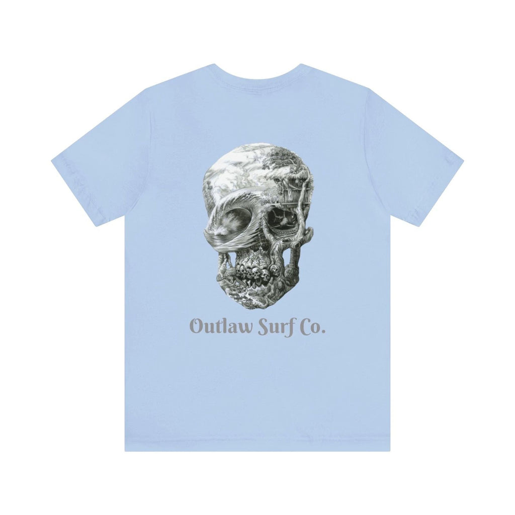 Outlaw Surf Gray Skull Logo T-Shirt Unisex T-shirt, Sweatshirt, Hoodie, Long Sleeve Tee - T-Shirt, Sweatshirt, Hoodie