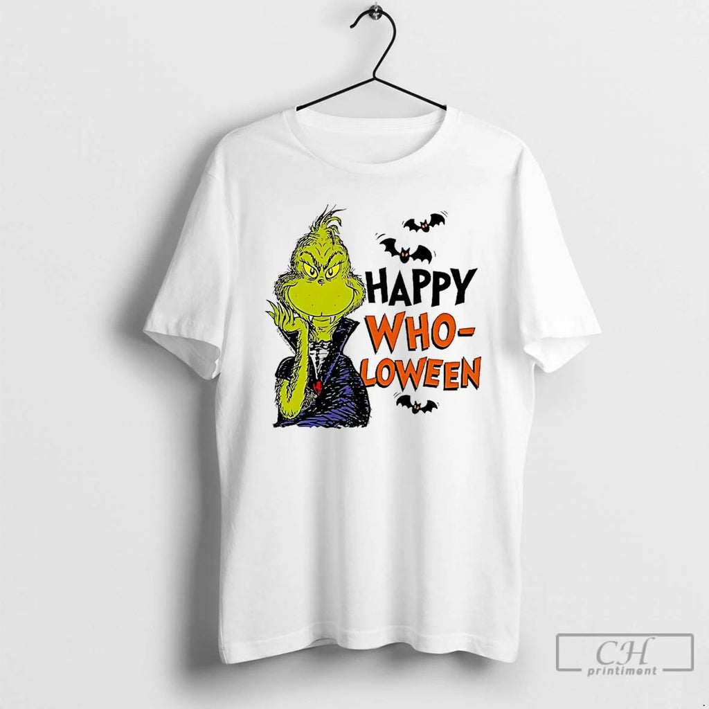 Classic Grinch Happy Wholoween T Shirts Unisex T-shirt, Sweatshirt, Hoodie, Long Sleeve Tee - T-Shirt, Sweatshirt, Hoodie