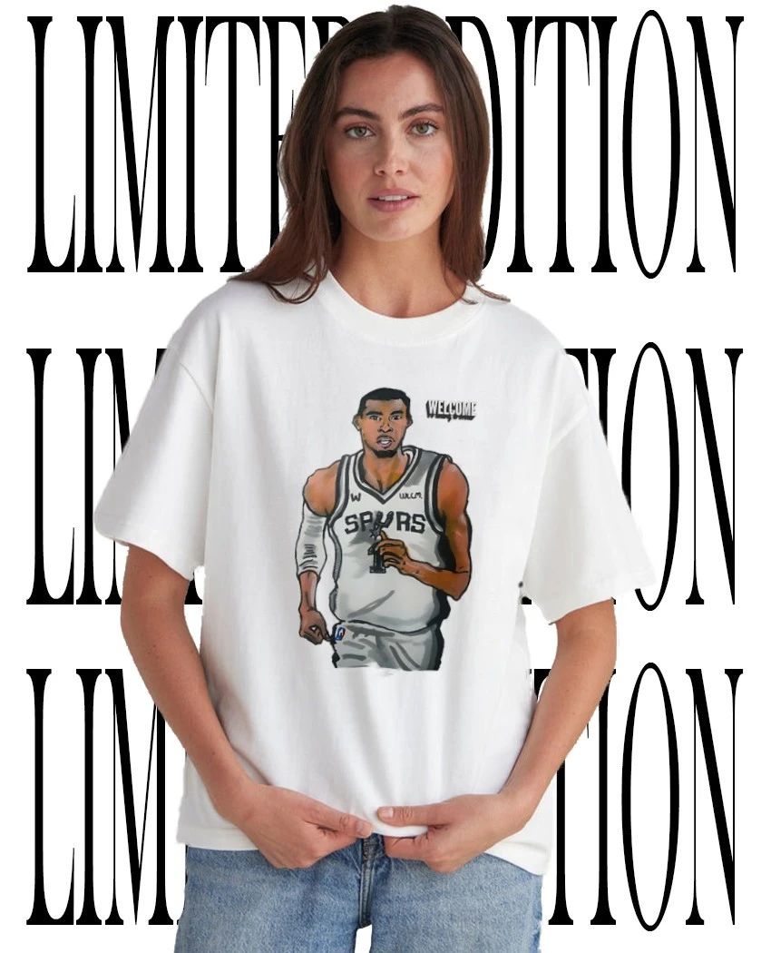 NBA Victor Wembanyama 1 San Antonio Spurs Basketball welcome caricature tee Unisex T-shirt, Sweatshirt, Hoodie, Long Sleeve Tee - T-Shirt, Sweatshirt, Hoodie