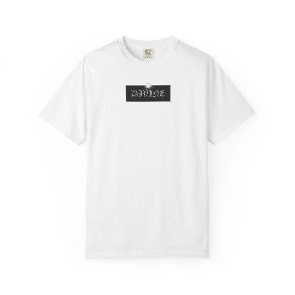 Dainty Cross with Ornate Script T-shirt | Distressed Gothic Graphic Unisex T-shirt, Sweatshirt, Hoodie, Long Sleeve Tee - T-Shirt, Sweatshirt, Hoodie